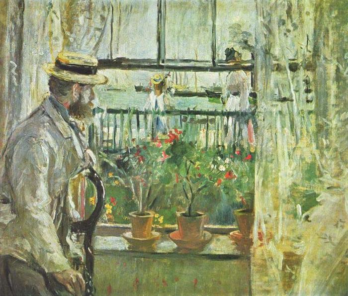 Berthe Morisot Eugene Manet on the Isle of Wight china oil painting image